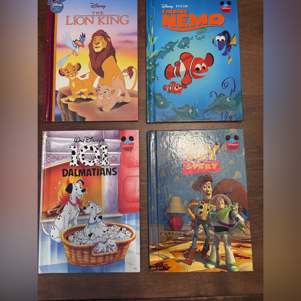 Disney Colorful Storybook Collection of 4 hardcover classic books